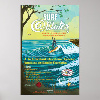 Poster surf @Water - 15" x 23"