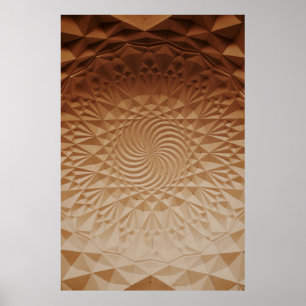 Poster Surface brune emboussée