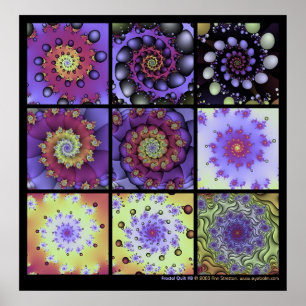 Poster Surface composée fractale #8