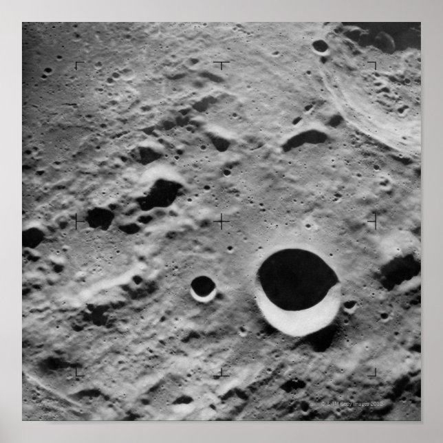 Poster Surface de la lune (Devant)