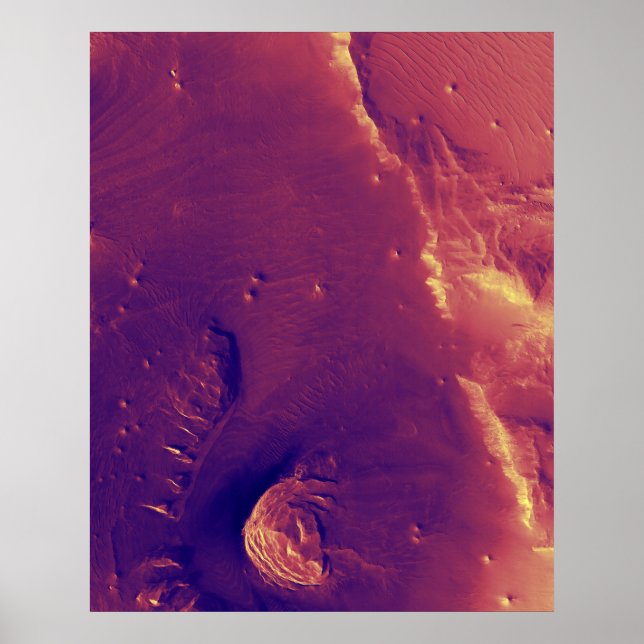 Poster Surface de la planète — Mars (Devant)