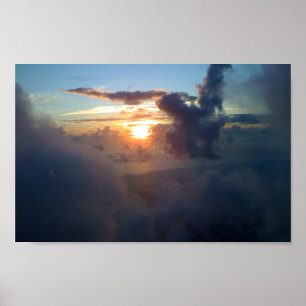 Poster Surfer de nuage de matin