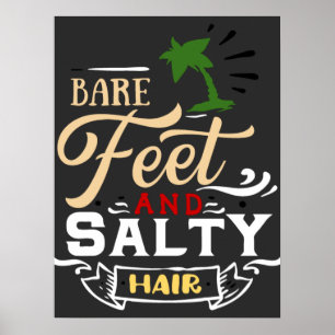 Poster Surfer de vague rétro