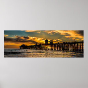 Poster Surfer en Californie du sud