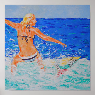 Poster Surfer Girl
