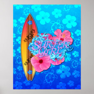 Poster Surfer Girl