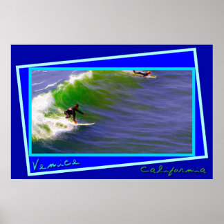 Poster Surfers du dimanche à Venice en Californie
