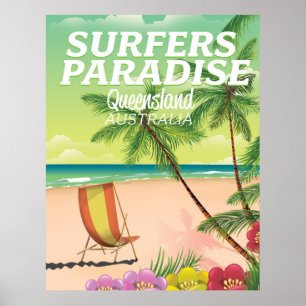 Poster Surfers Paradise Queensland Australie