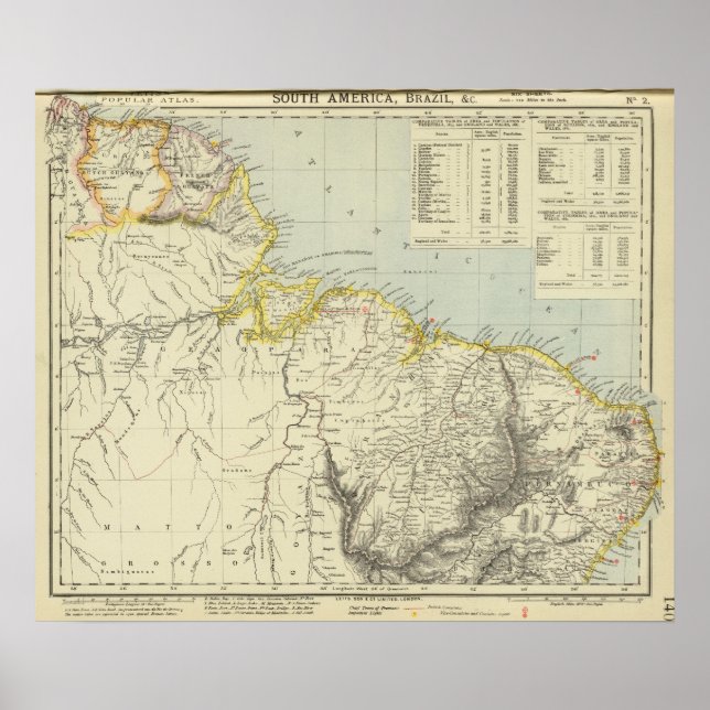 Poster Surinam et Brésil (Devant)