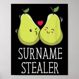 Poster Surnom Stealer Groom Pun Mari Pour Être Plaisanter