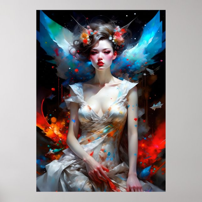 Poster Surreal Imaginaire Fantastic Girl Art Ai (Devant)