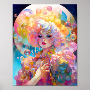 Poster Surreal Lady Imaginaire Art