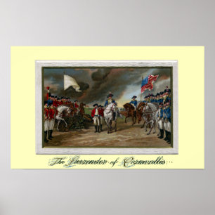 Poster Surrender of Lord Cornwallis at Yorktown