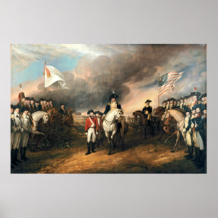 Poster SURRENDER OF LORD CORNWALLIS by John Trumbull