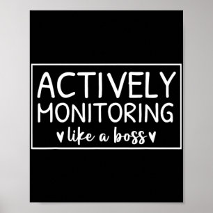 Poster Surveillance Active Comme Un Jour D'Essai Boss Pou