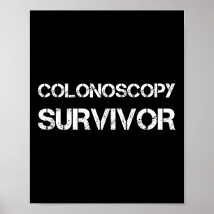 Poster Survivant de la colonoscopie pour la sensibilisati