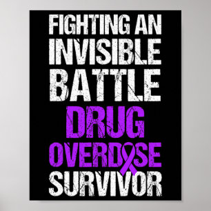 Poster Survivant du guerrier de sensibilisation à la surd