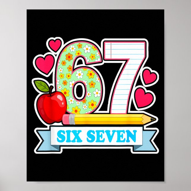 Poster Survived 67 Days Of School Shirt Teachers Student  (Devant)