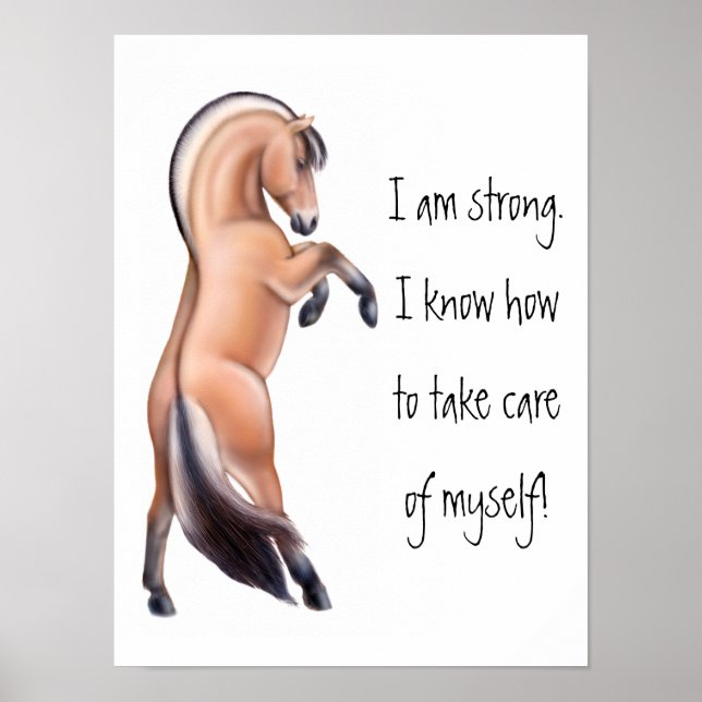 Poster Survivor Horse Inspirational Print (Devant)