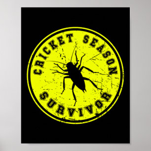 Poster Survivor Saison de Cricket Invasion de Criquet de 
