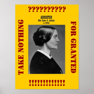 Poster Susan B Anthony nous rappelle