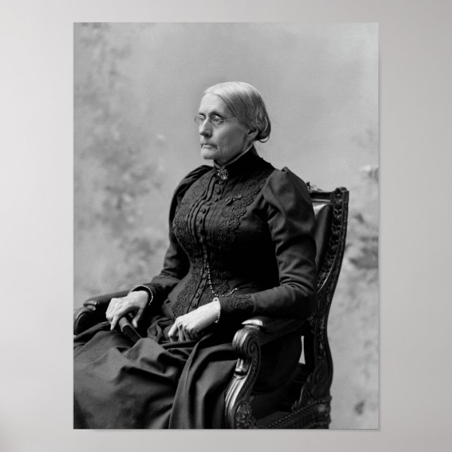 Poster Susan B. Anthony Seated Portrait - 1891 (Devant)