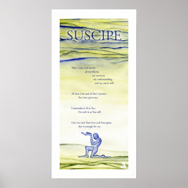 Poster Suscipe (prière de saint Ignace) (Devant)