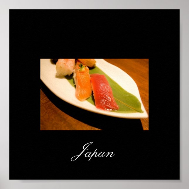 Poster Sushi du Japon, images du Japon (Devant)