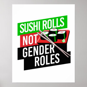 Poster Sushi Rolls pas les rôles de genre
