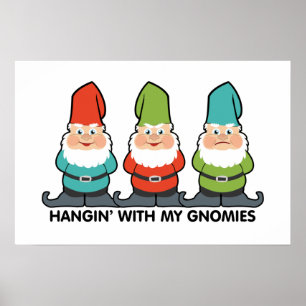 Poster Suspendu Avec Mes Gnomes Mignon
