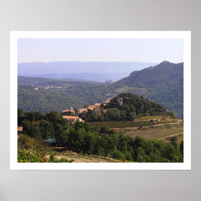 Poster Suzette et Entrechaux, France (Devant)