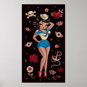 Poster Suzy Sailor Pin Up
