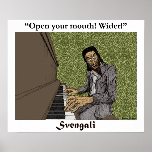 Poster Svengali au piano (Devant)