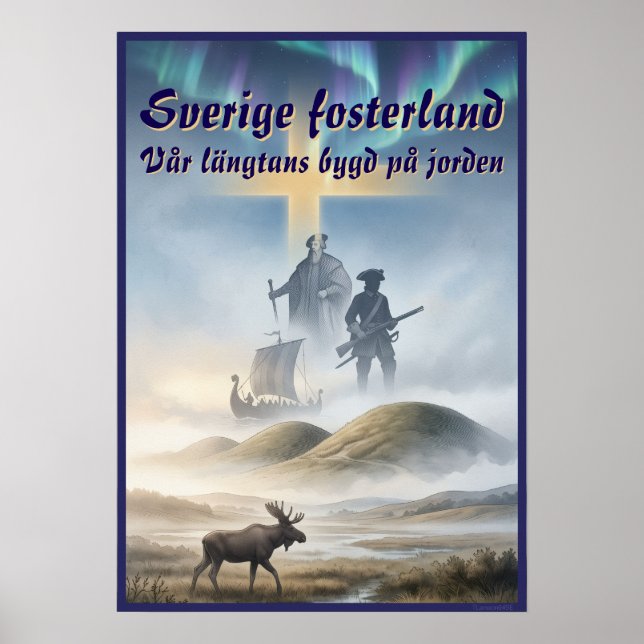 Poster — Sverige fosterland (Vorne)