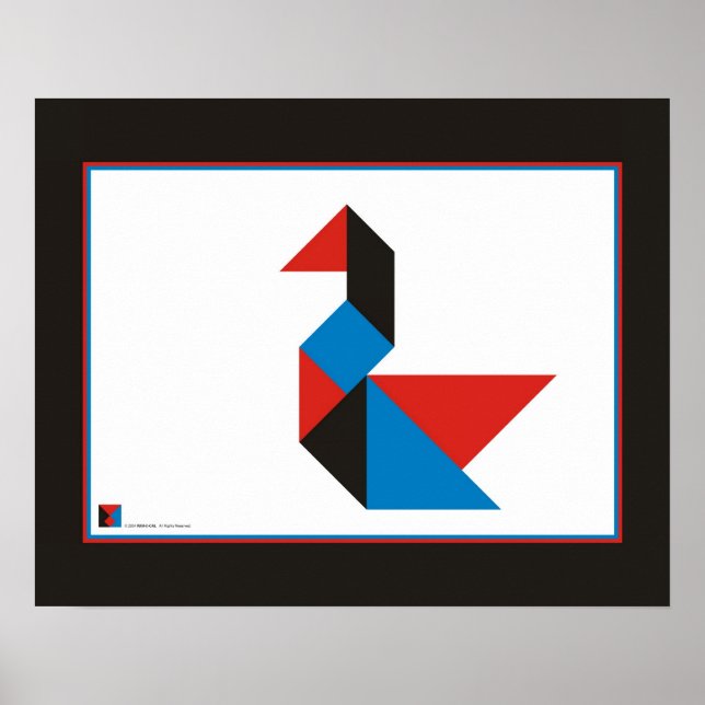 POSTER SWAN - ART ABSTRAIT CONTEMPORAIN - DA0501AC (Devant)