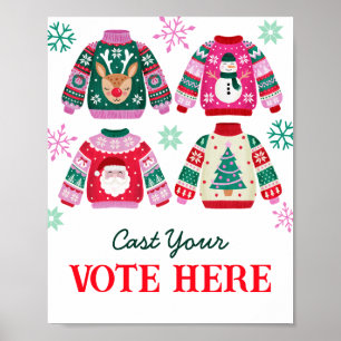 Poster Sweat moche Cast Your Vote Sign