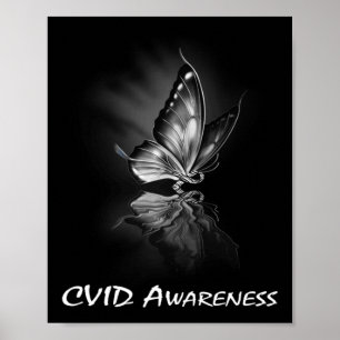 Poster Sweatshirt de sensibilisation au CVID au ruban pap