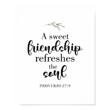 Sweendship Bible Verse Citation Lettrée à la main