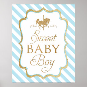 Poster Sweet Baby Boy Nursery