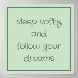 Poster Sweet Bedtime Words mur art
