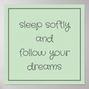 Poster Sweet Bedtime Words mur art