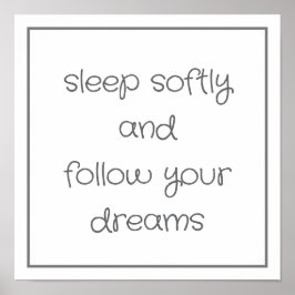 Poster Sweet Bedtime Words mur art