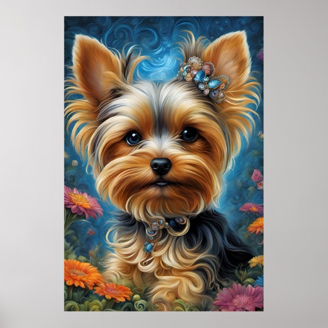Poster Sweet Girl Yorkie (Devant)