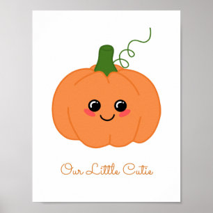 Poster Sweet Little Cutie Citrouille Baby Nursery