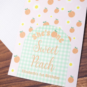 Poster Sweet Peach 1er anniversaire