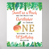 Sweet Peach Boys 1er Anniversaire Bienvenue
