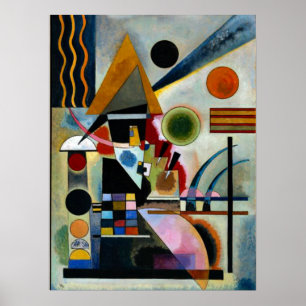 Poster Swinging, célèbre peinture de Kandinsky,