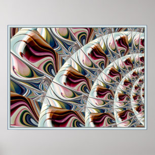 Poster Swirling Painterly Pattern