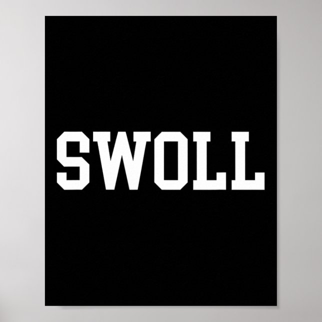 Poster Swoll Amusant Poids Et Bodybuilding (Devant)