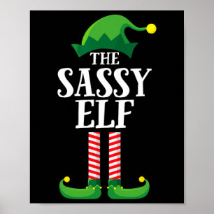 Poster Sy Elf Correspondant Famille Groupe Noël